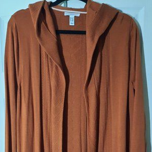 Isaac Mizrahi Hooded Cardigan 1X